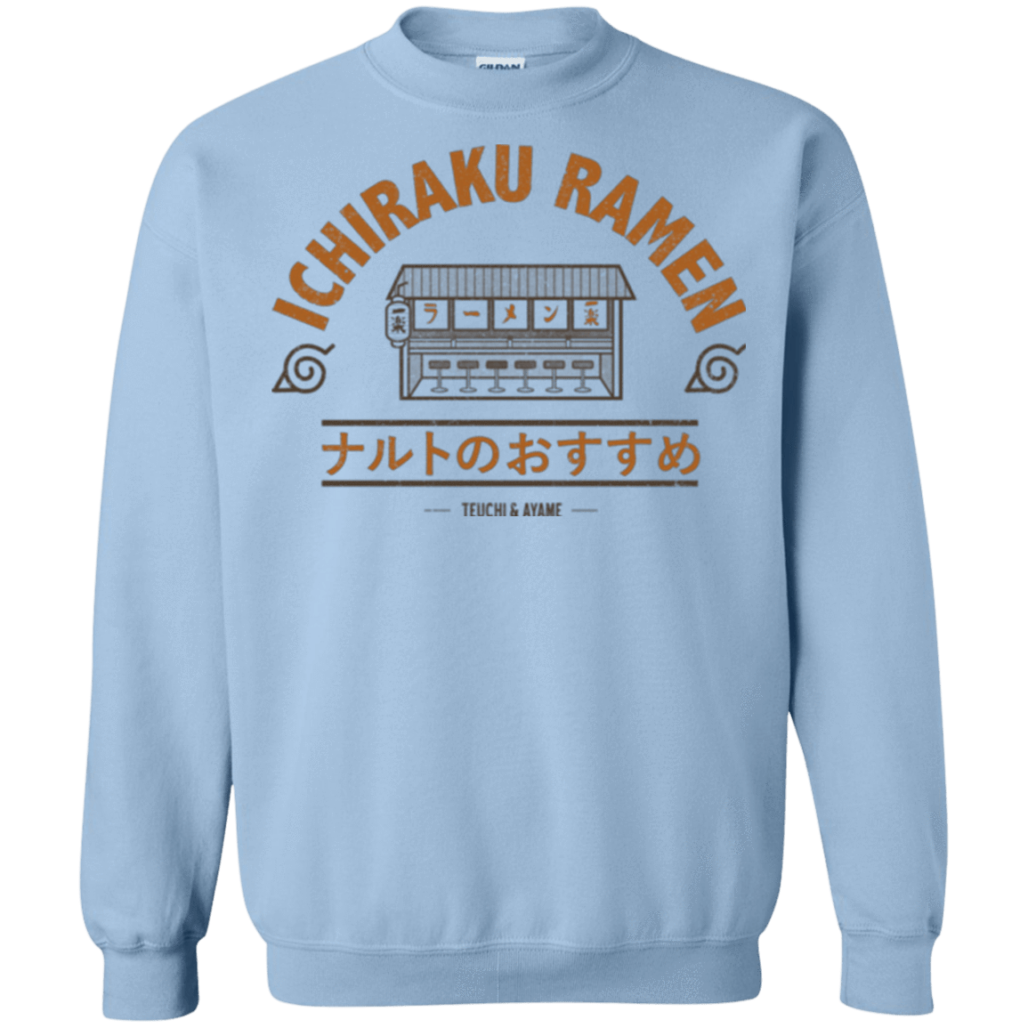 Sweatshirts Light Blue / Small Ichiraku Crewneck Sweatshirt