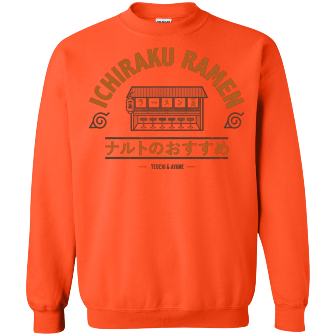 Sweatshirts Orange / Small Ichiraku Crewneck Sweatshirt