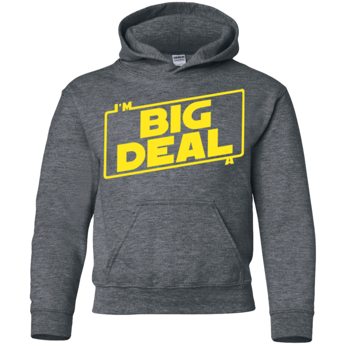 Sweatshirts Dark Heather / YS Im a Big Deal Youth Hoodie