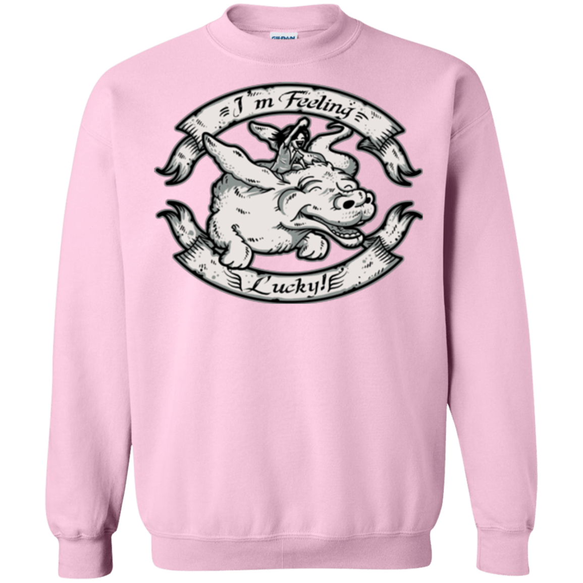 Sweatshirts Light Pink / Small IM FEELING LUCKY Crewneck Sweatshirt