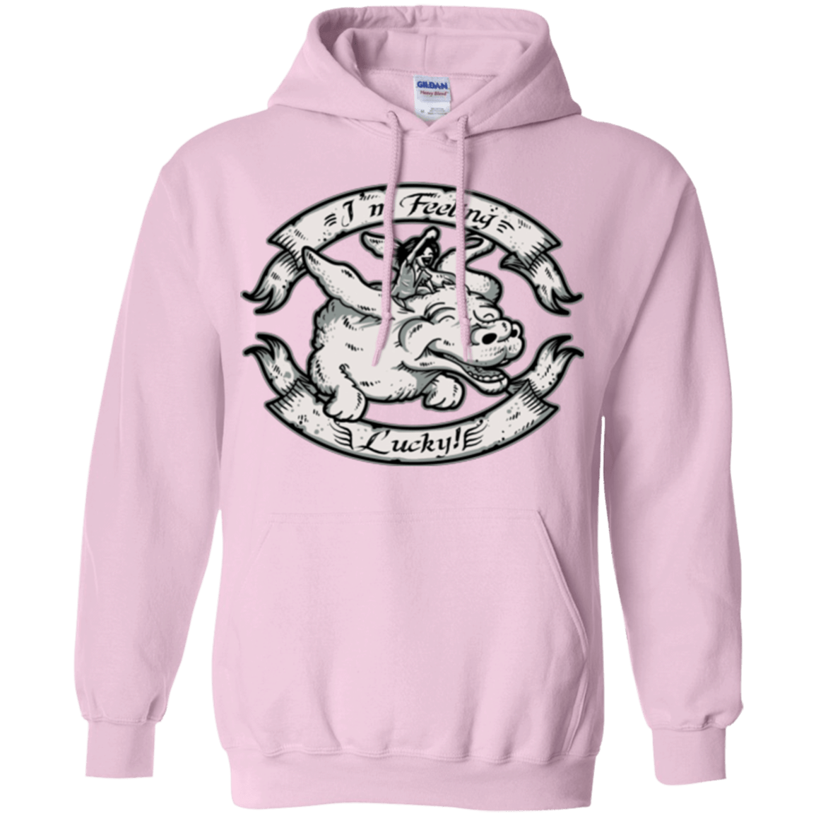 Sweatshirts Light Pink / Small IM FEELING LUCKY Pullover Hoodie