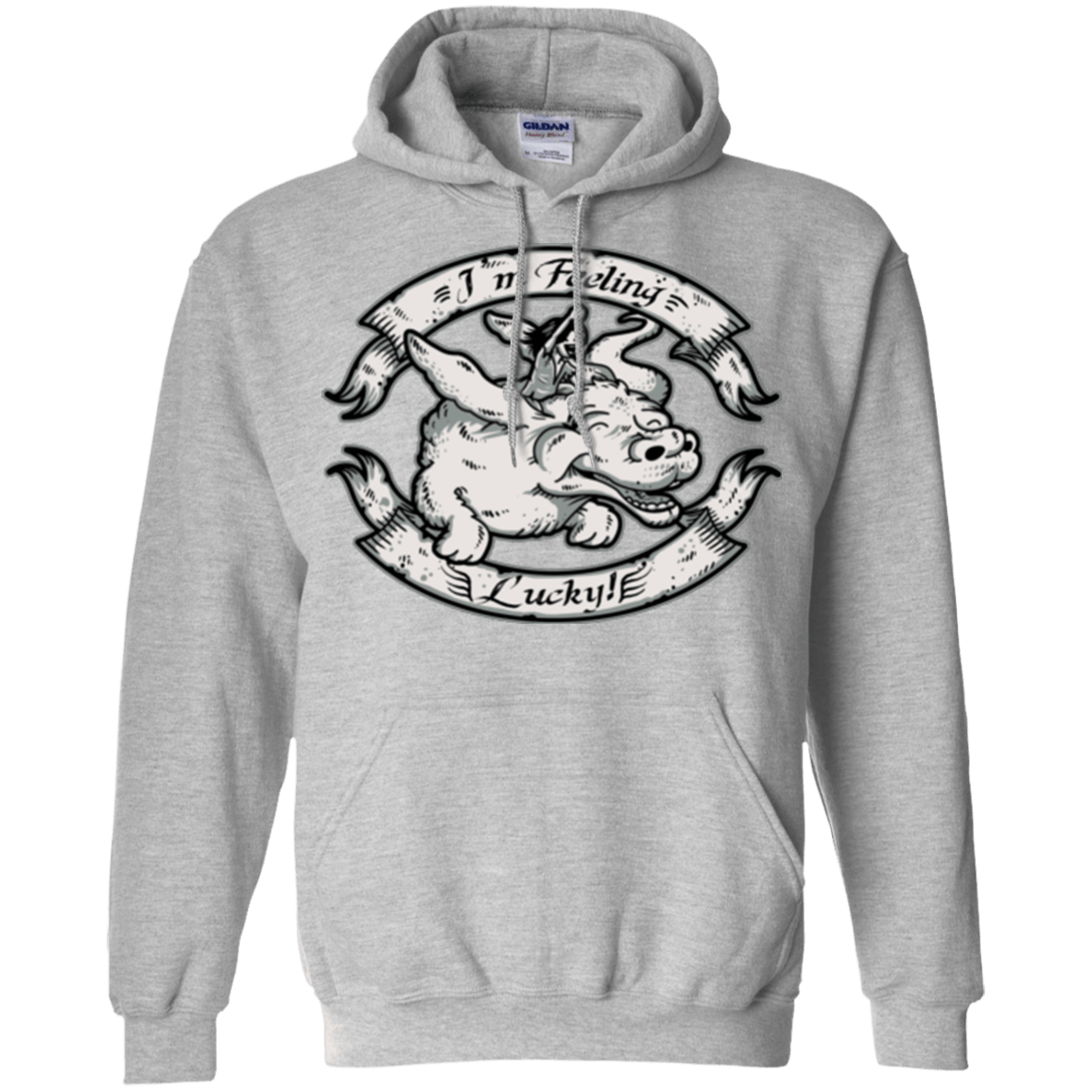 Sweatshirts Sport Grey / Small IM FEELING LUCKY Pullover Hoodie