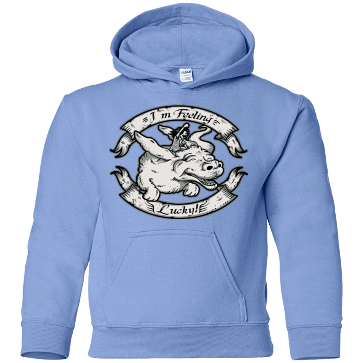 Sweatshirts Carolina Blue / YS IM FEELING LUCKY Youth Hoodie