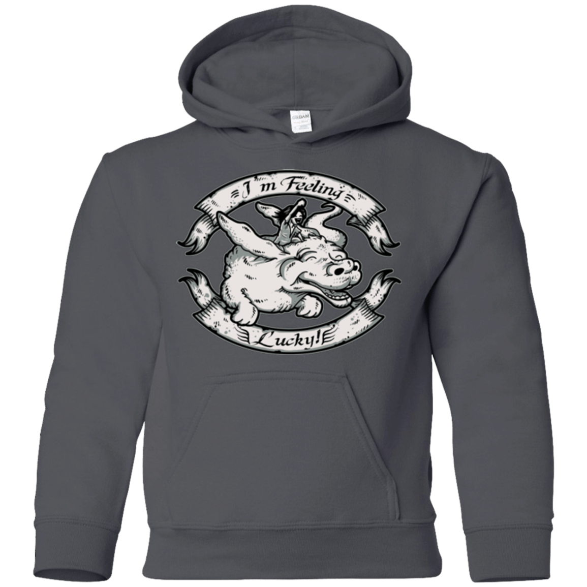 Sweatshirts Charcoal / YS IM FEELING LUCKY Youth Hoodie