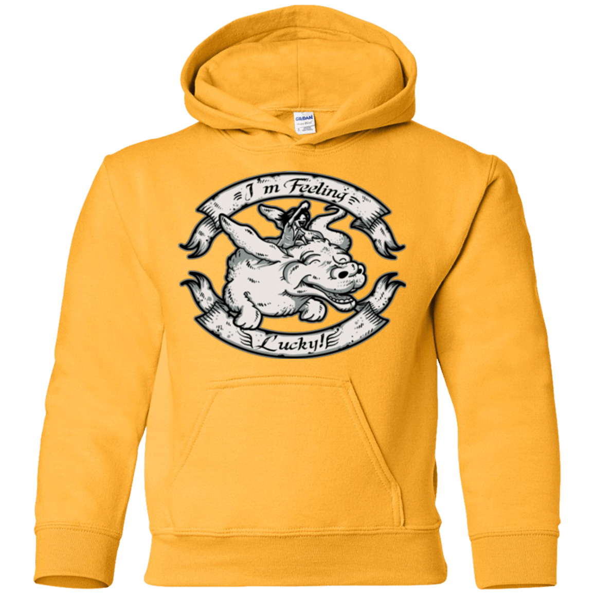 Sweatshirts Gold / YS IM FEELING LUCKY Youth Hoodie