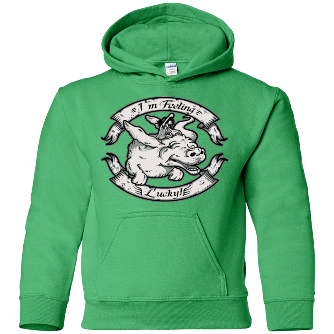 Sweatshirts Irish Green / YS IM FEELING LUCKY Youth Hoodie