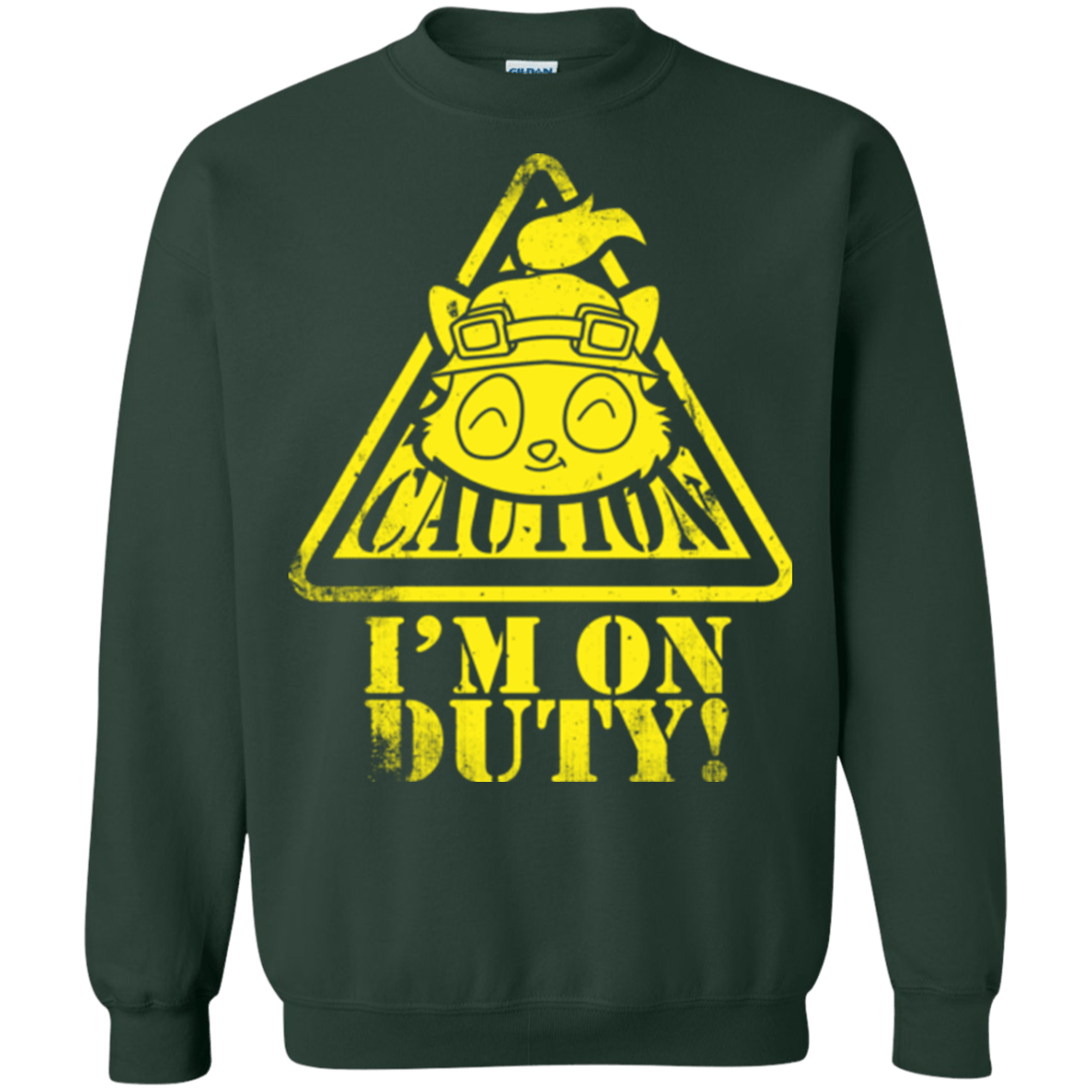 Sweatshirts Forest Green / Small Im on duty Crewneck Sweatshirt
