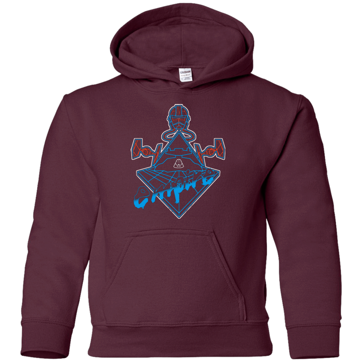 Sweatshirts Maroon / YS Imperial Punk Youth Hoodie