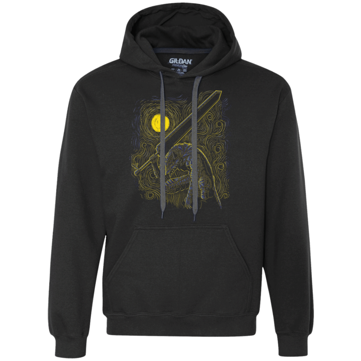 Sweatshirts Black / Small Impressionist Swordman Premium Fleece Hoodie