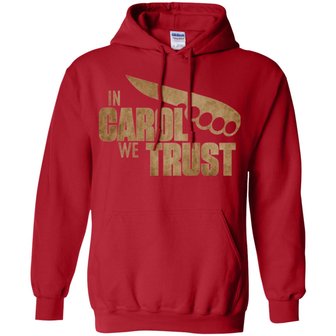 Sweatshirts Red / Small In Carol We Trust Pullover Hoodie