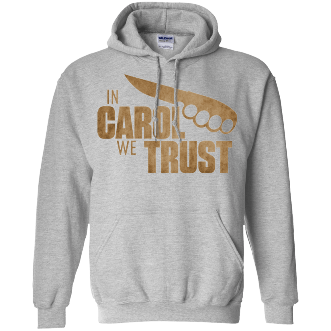Sweatshirts Sport Grey / Small In Carol We Trust Pullover Hoodie