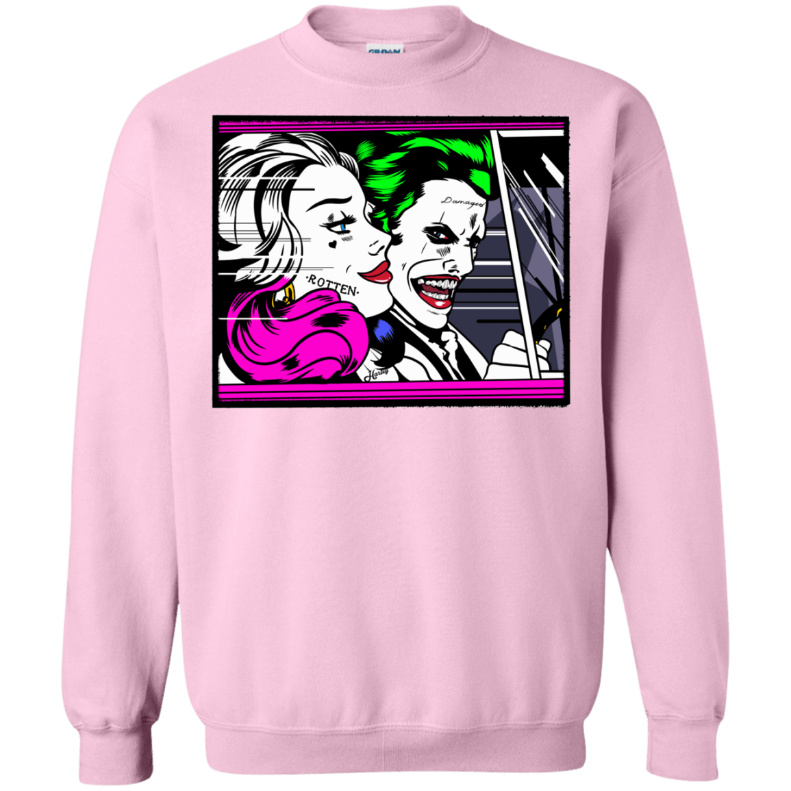 Sweatshirts Light Pink / Small In The Jokecar Crewneck Sweatshirt