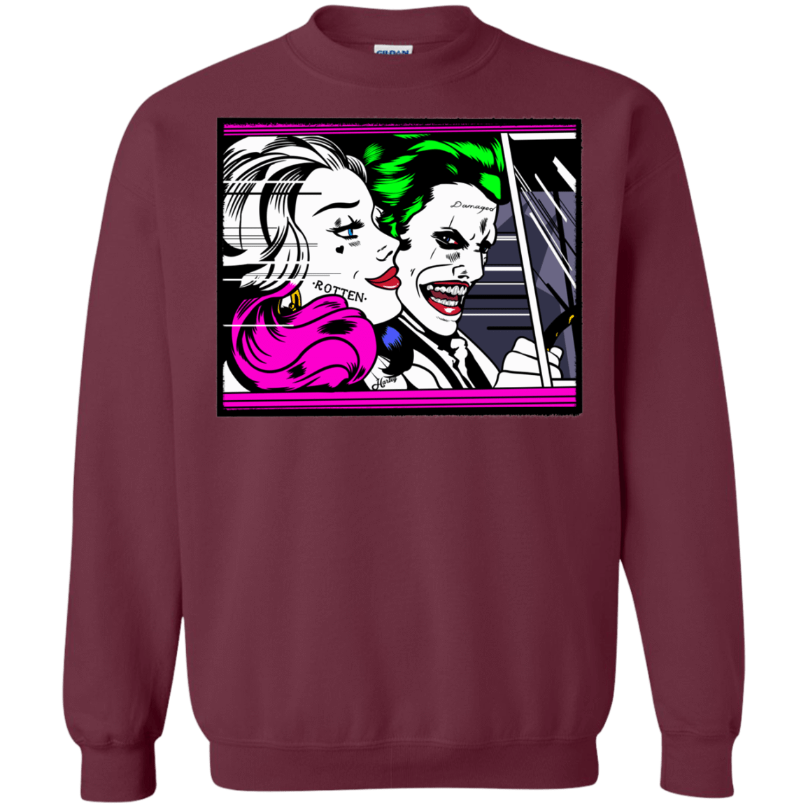 Sweatshirts Maroon / Small In The Jokecar Crewneck Sweatshirt