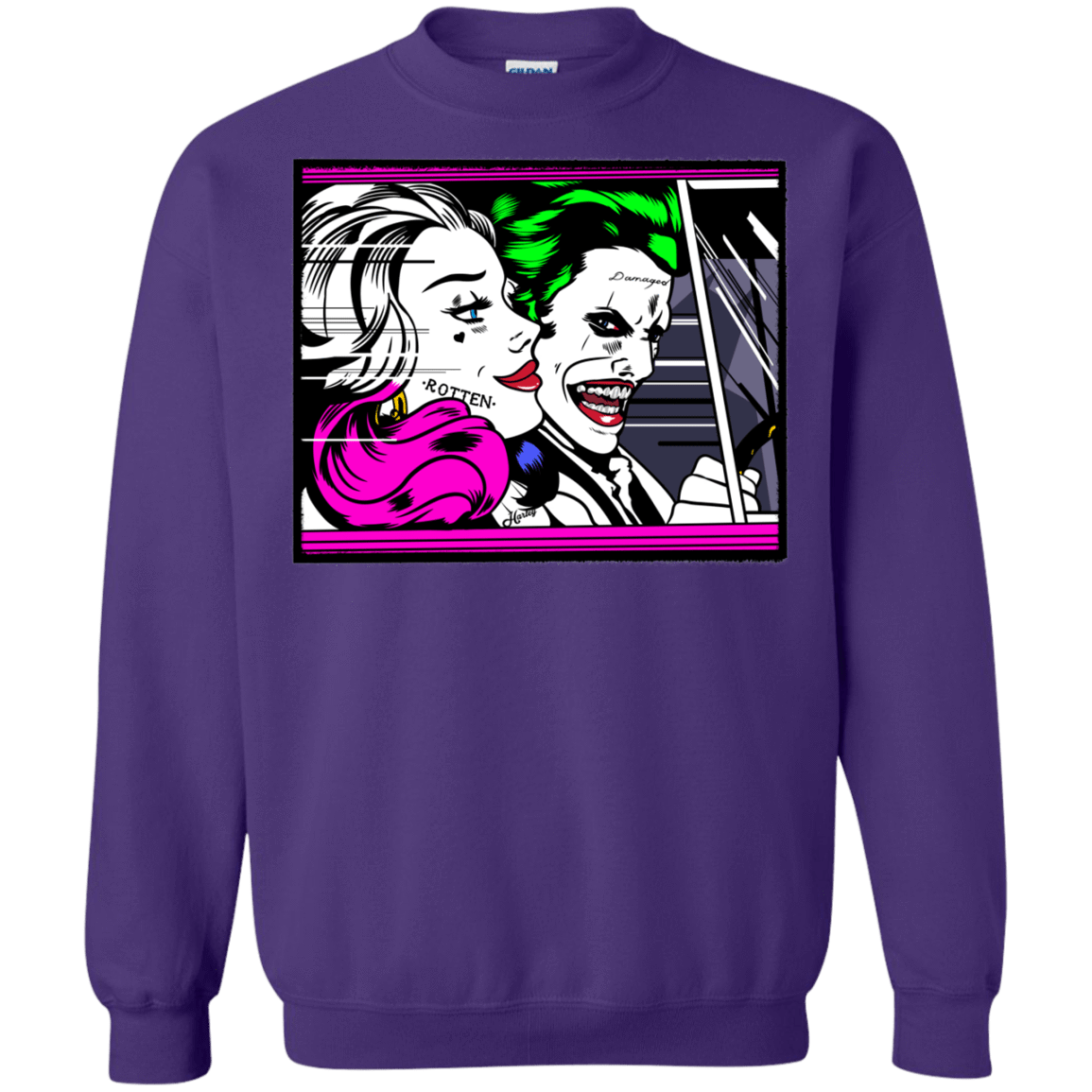 Sweatshirts Purple / Small In The Jokecar Crewneck Sweatshirt