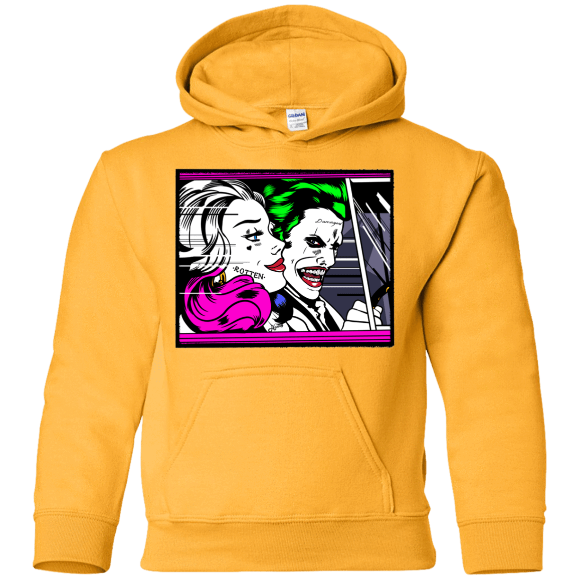 Sweatshirts Gold / YS In The Jokecar Youth Hoodie