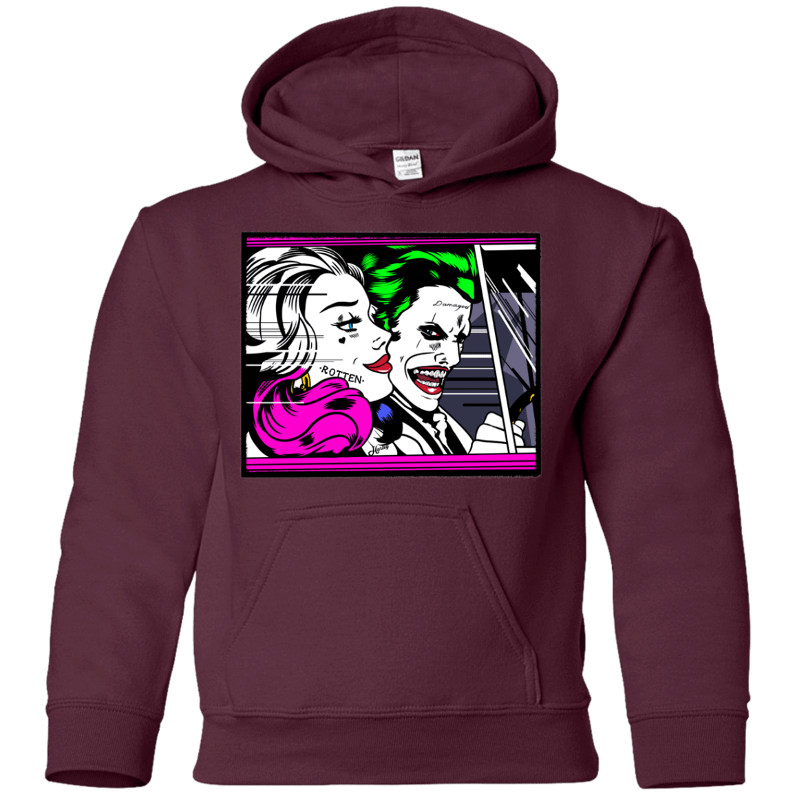 Sweatshirts Maroon / YS In The Jokecar Youth Hoodie