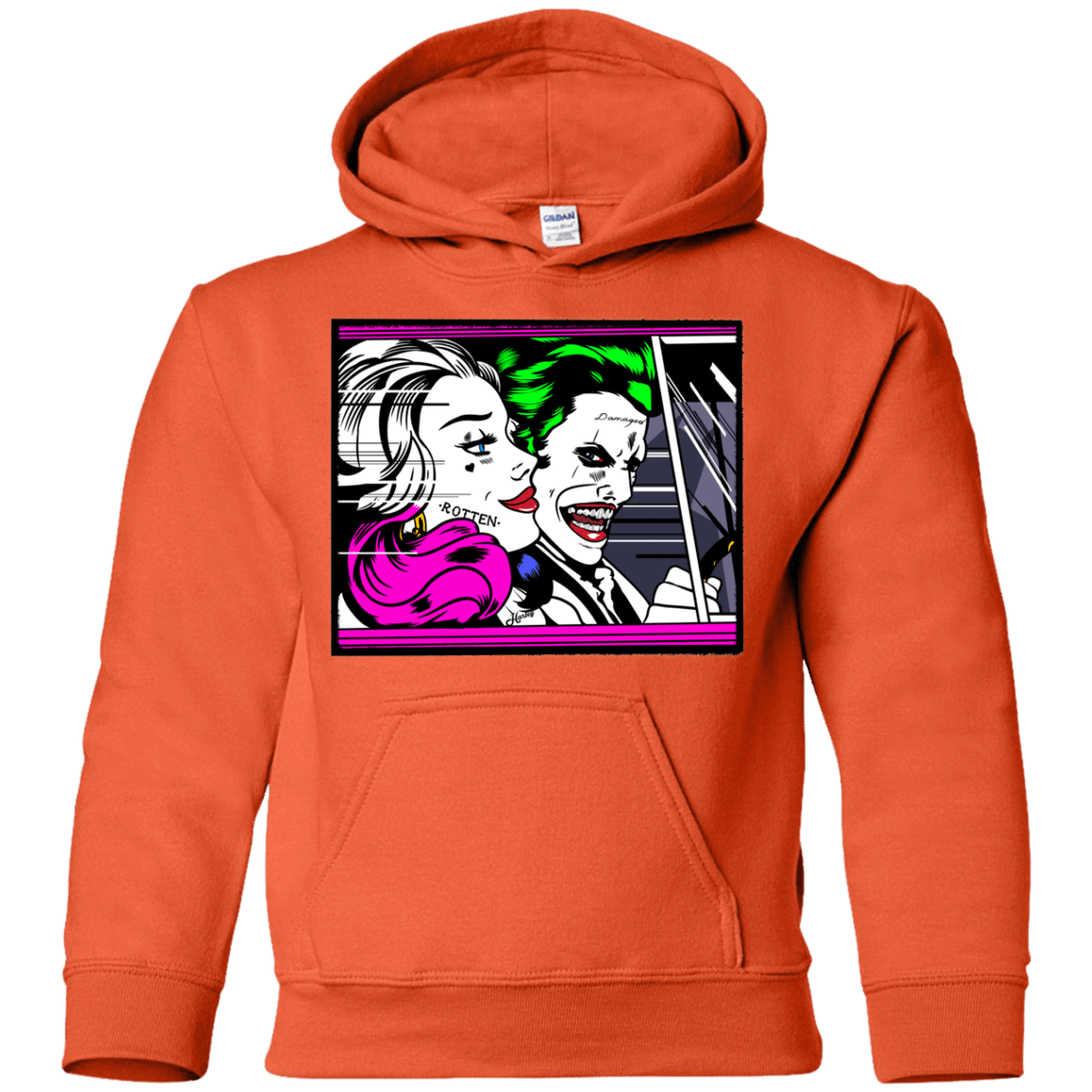 Sweatshirts Orange / YS In The Jokecar Youth Hoodie