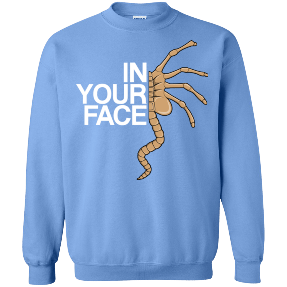 Sweatshirts Carolina Blue / Small IN YOUR FACE Crewneck Sweatshirt
