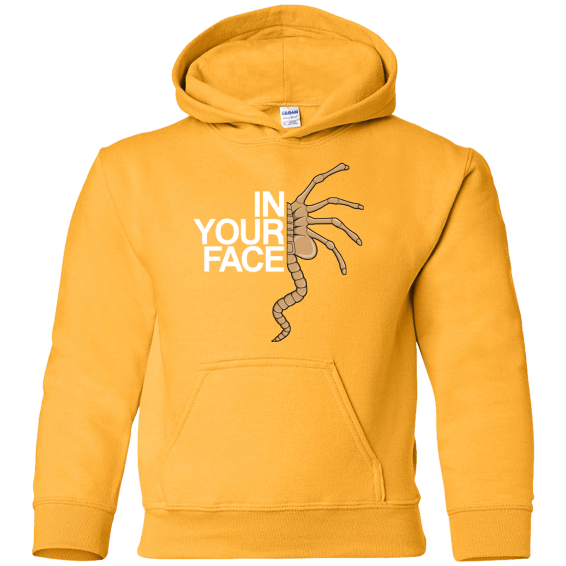 Sweatshirts Gold / YS IN YOUR FACE Youth Hoodie
