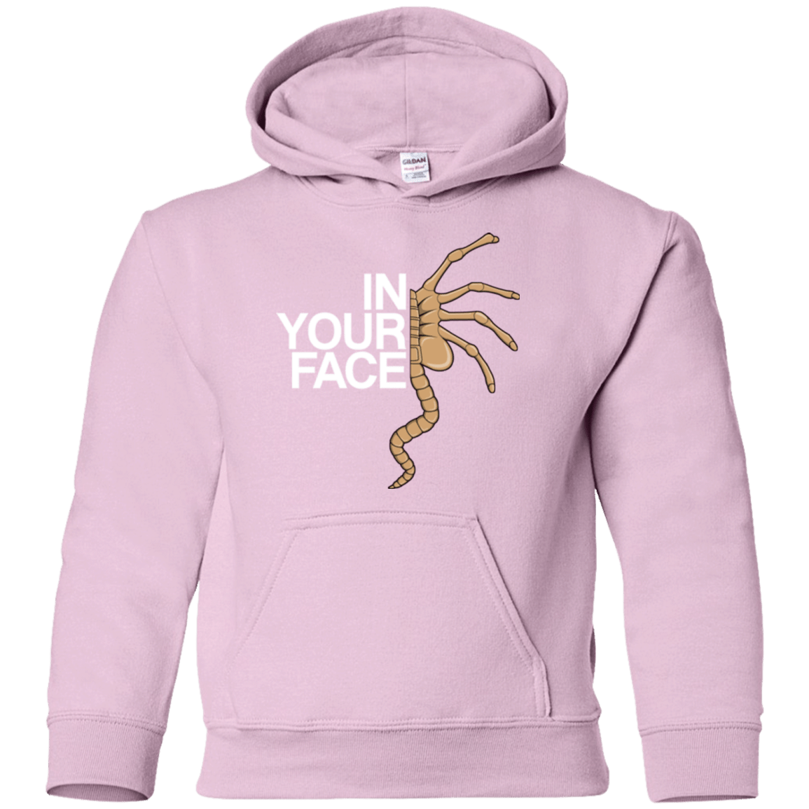 Sweatshirts Light Pink / YS IN YOUR FACE Youth Hoodie