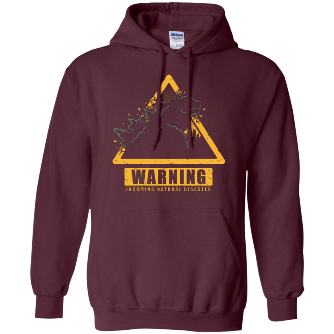 Sweatshirts Maroon / Small Incoming Natural Disaster Pullover Hoodie