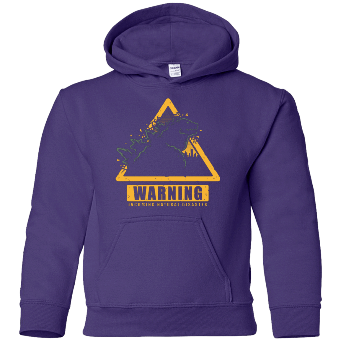 Sweatshirts Purple / YS Incoming Natural Disaster Youth Hoodie