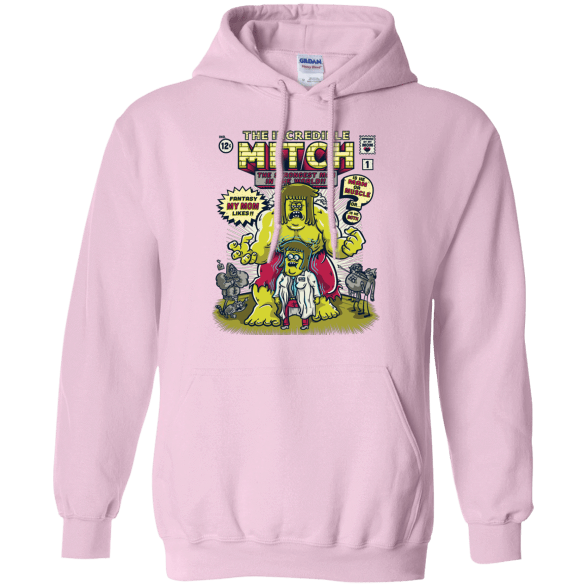 Sweatshirts Light Pink / Small Incredible Mitch Pullover Hoodie