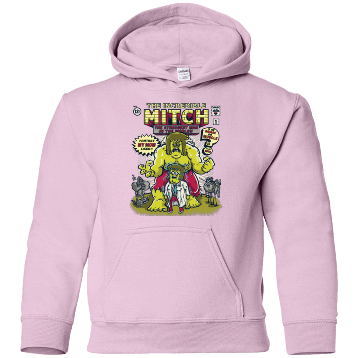 Sweatshirts Light Pink / YS Incredible Mitch Youth Hoodie