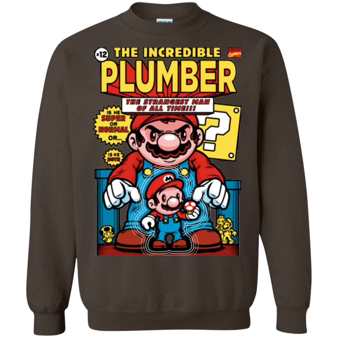 Sweatshirts Dark Chocolate / Small incredible PLUMBER Crewneck Sweatshirt