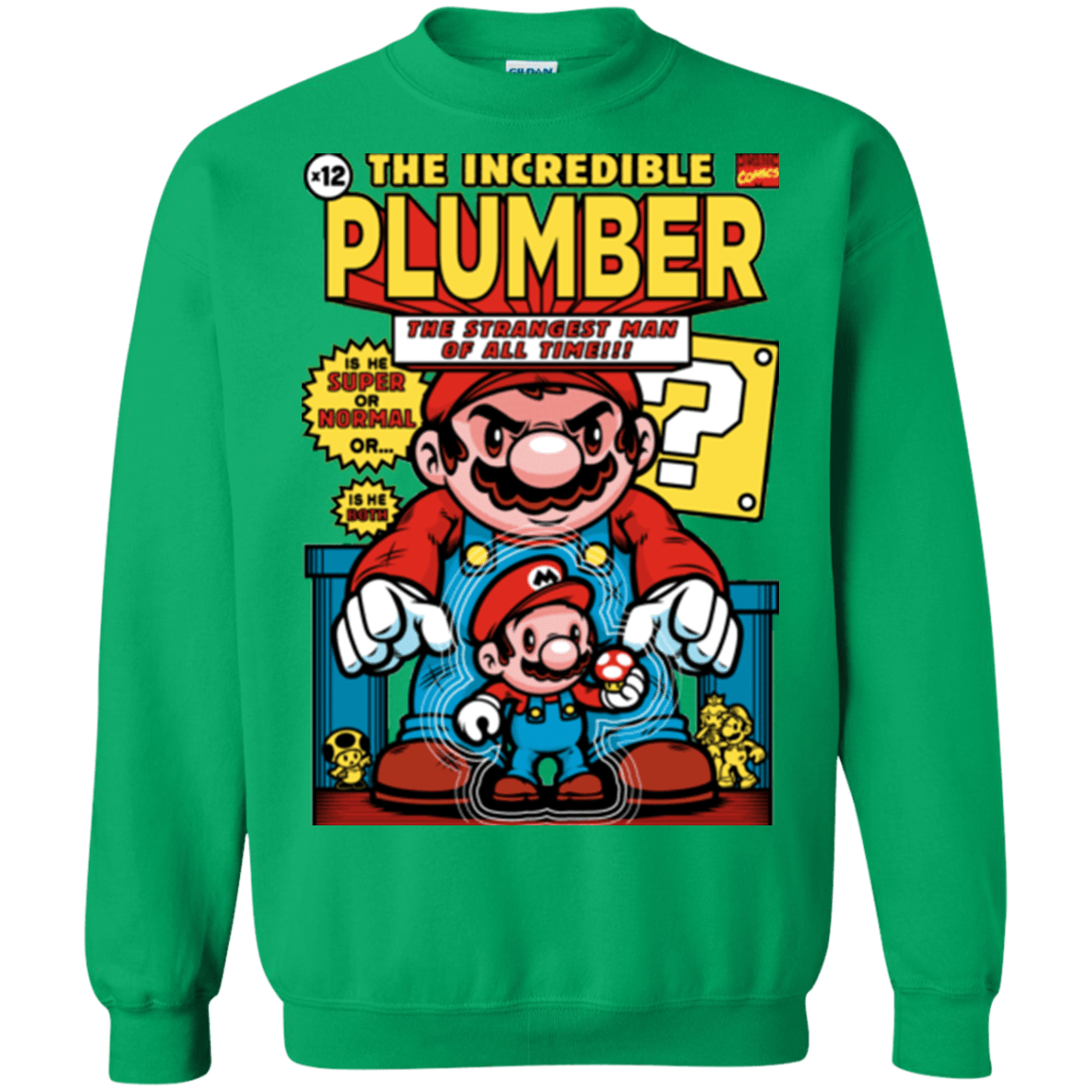 Sweatshirts Irish Green / Small incredible PLUMBER Crewneck Sweatshirt