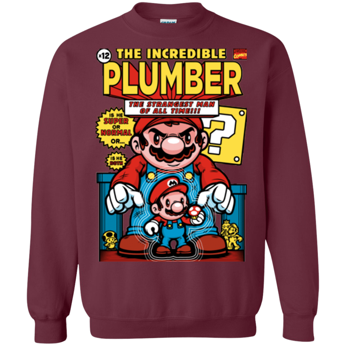 Sweatshirts Maroon / Small incredible PLUMBER Crewneck Sweatshirt