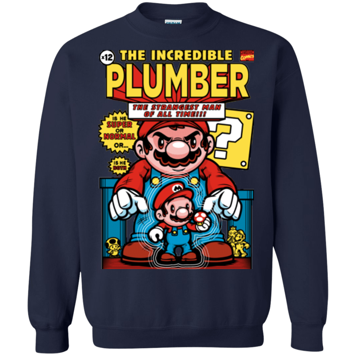 Sweatshirts Navy / Small incredible PLUMBER Crewneck Sweatshirt