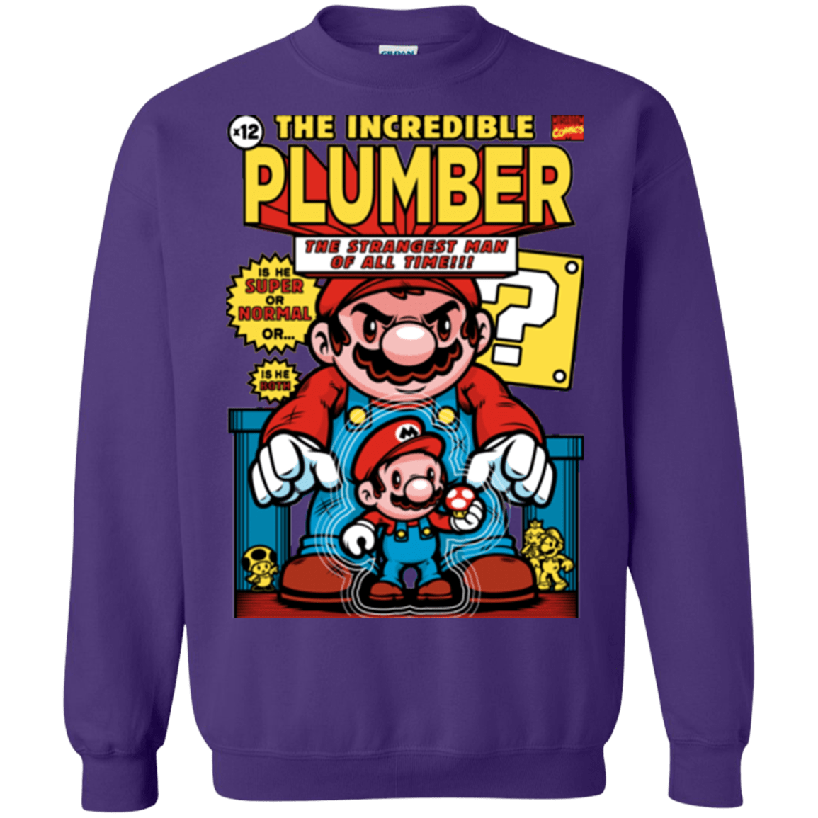Sweatshirts Purple / Small incredible PLUMBER Crewneck Sweatshirt