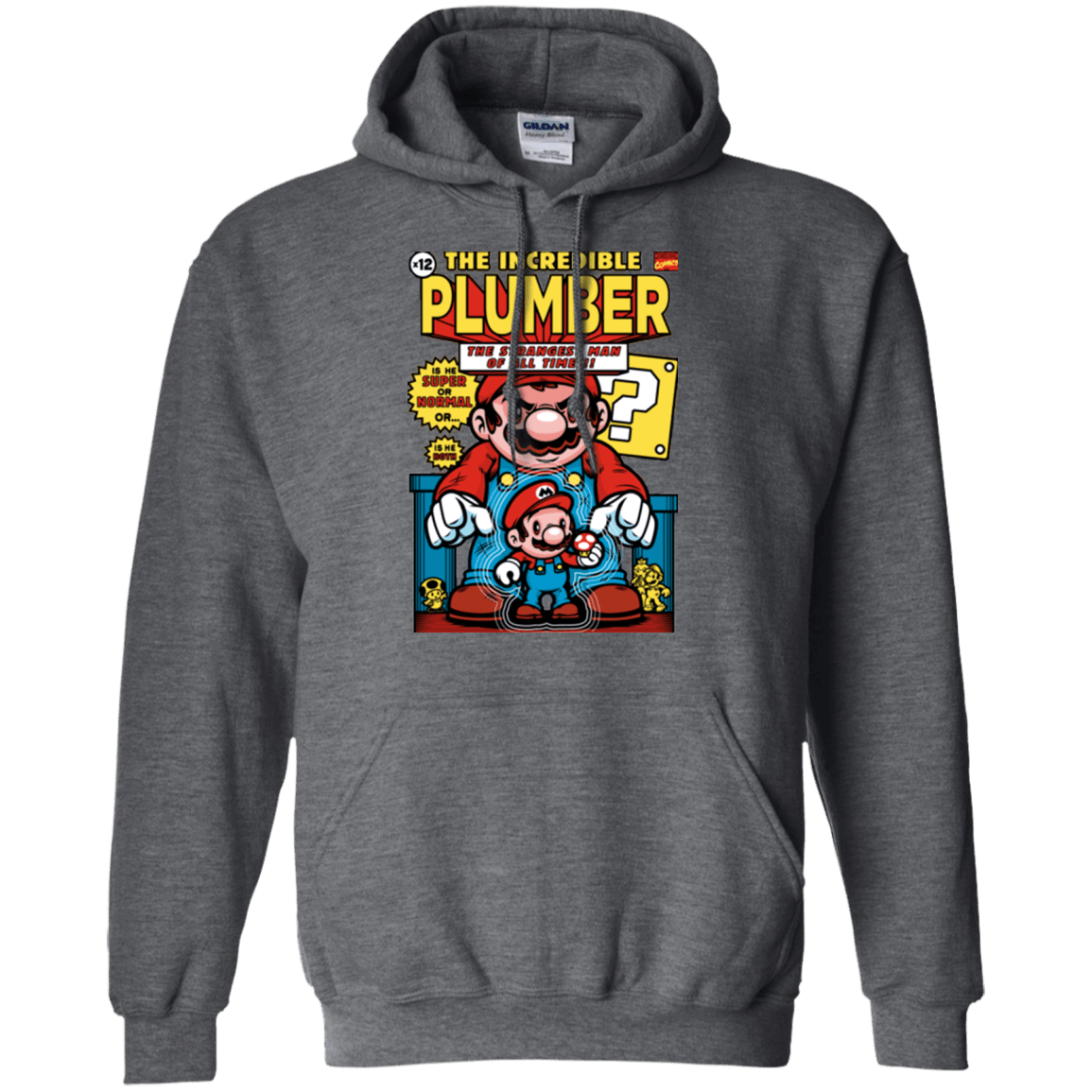 Sweatshirts Dark Heather / Small incredible PLUMBER Pullover Hoodie