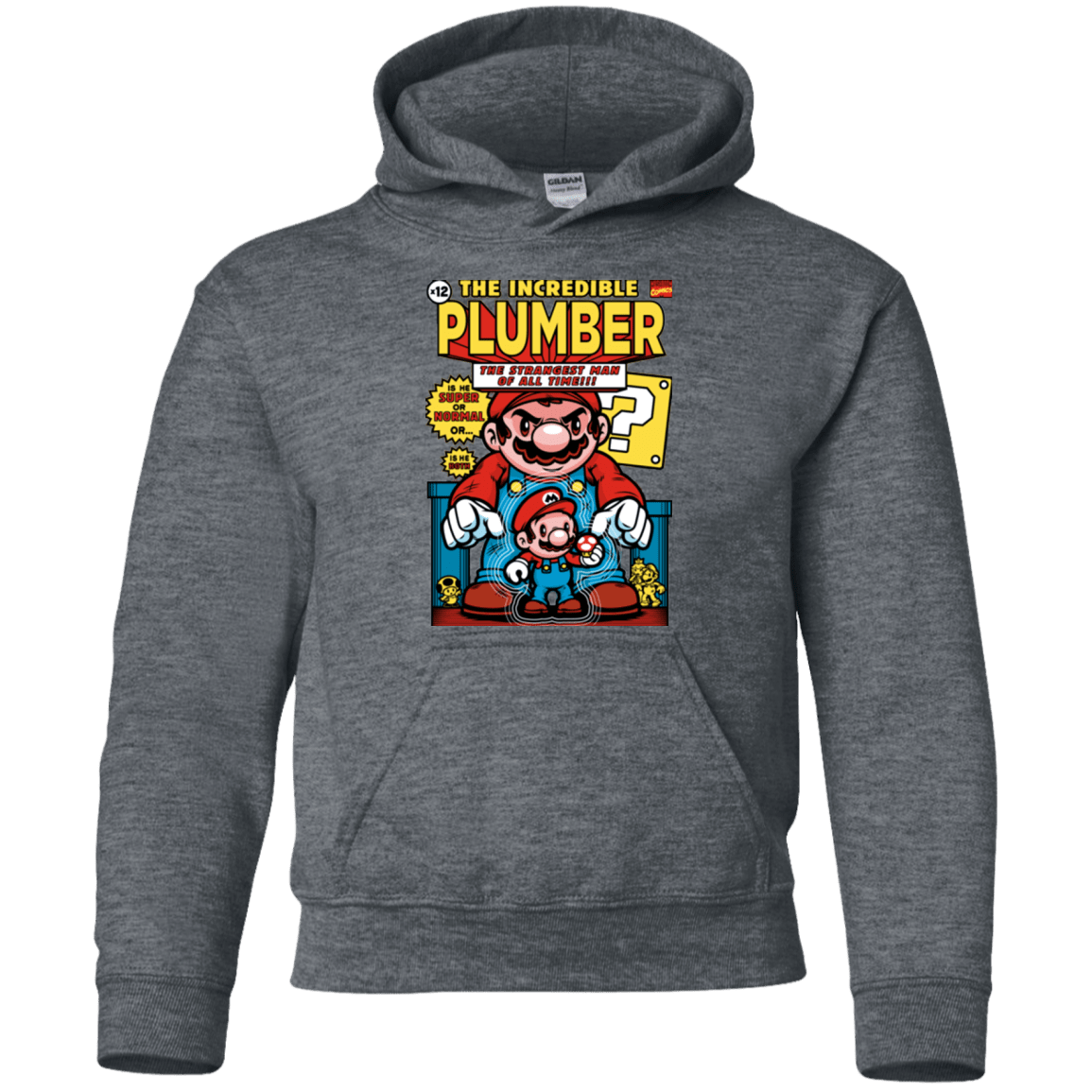 Sweatshirts Dark Heather / YS incredible PLUMBER Youth Hoodie