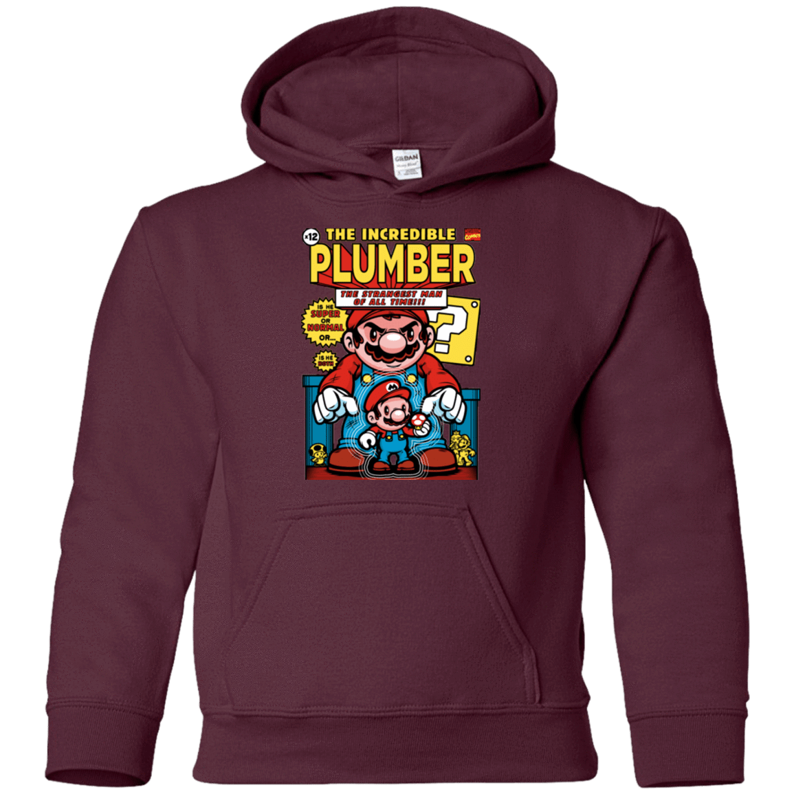 Sweatshirts Maroon / YS incredible PLUMBER Youth Hoodie