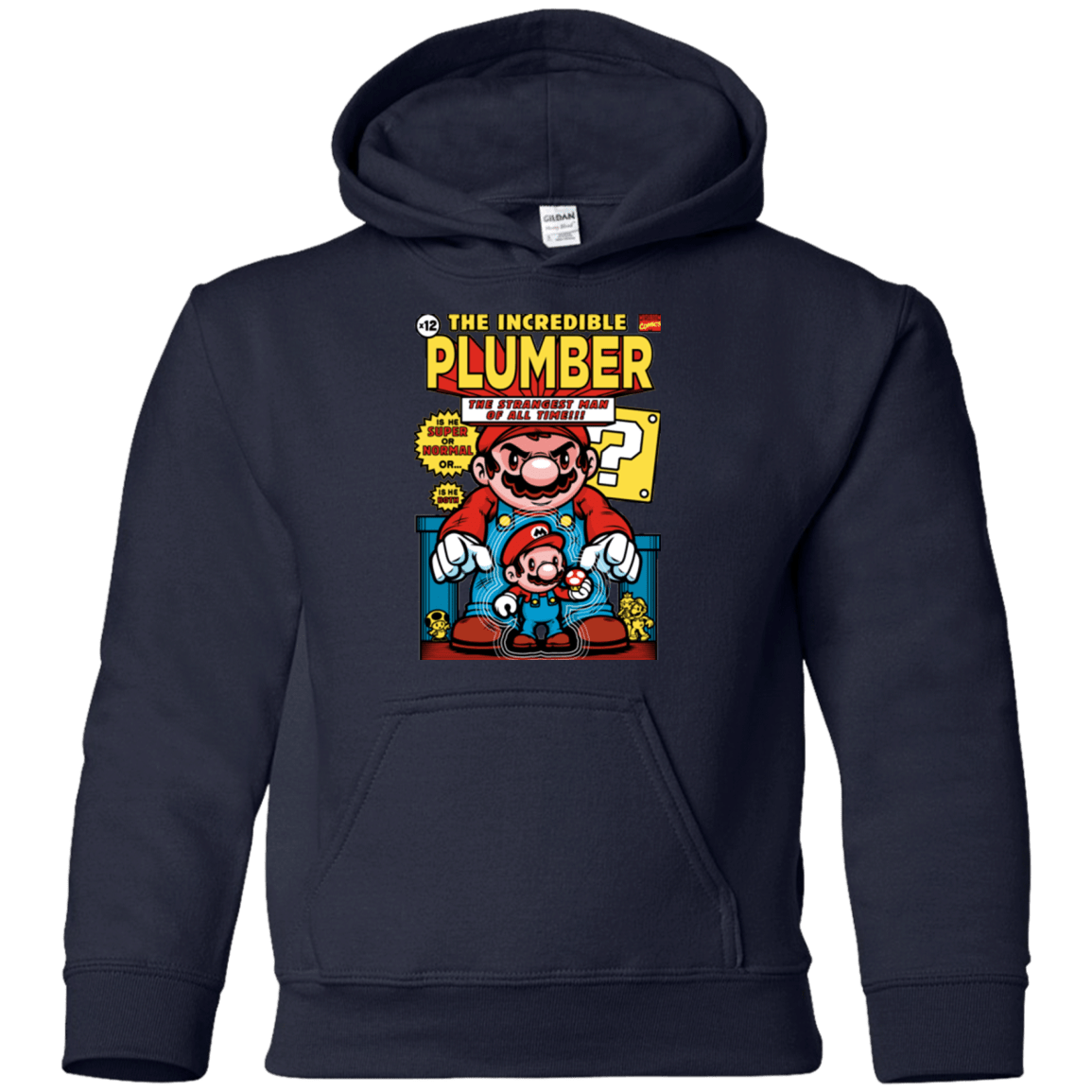 Sweatshirts Navy / YS incredible PLUMBER Youth Hoodie