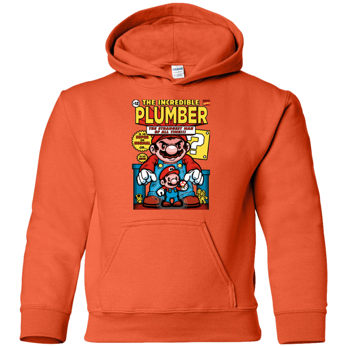Sweatshirts Orange / YS incredible PLUMBER Youth Hoodie