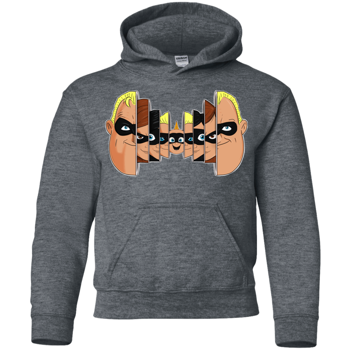 Sweatshirts Dark Heather / YS Incredibles Youth Hoodie