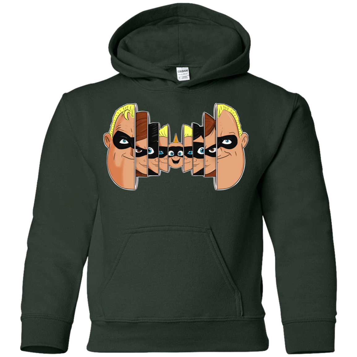 Sweatshirts Forest Green / YS Incredibles Youth Hoodie