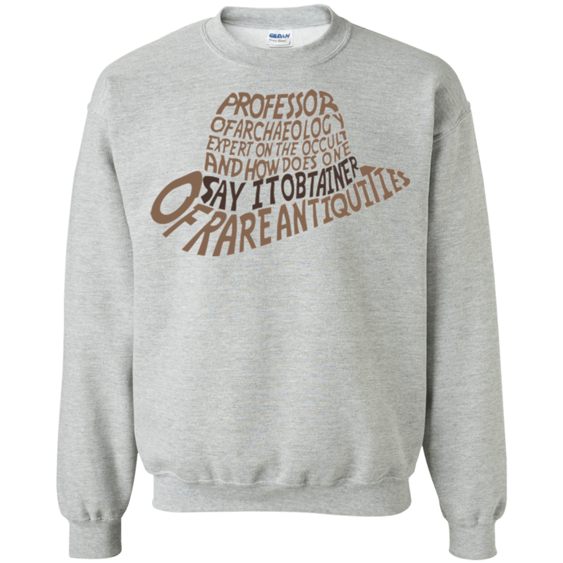 Sweatshirts Sport Grey / Small Indiana hat Crewneck Sweatshirt