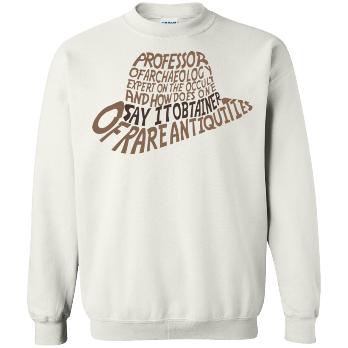 Sweatshirts White / Small Indiana hat Crewneck Sweatshirt