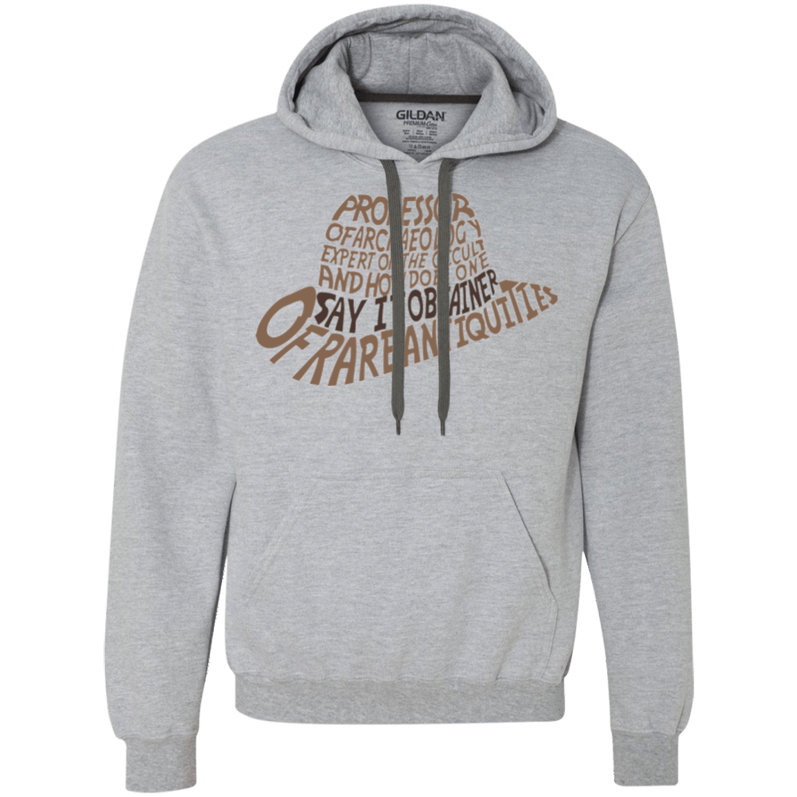 Sweatshirts Sport Grey / Small Indiana hat Premium Fleece Hoodie