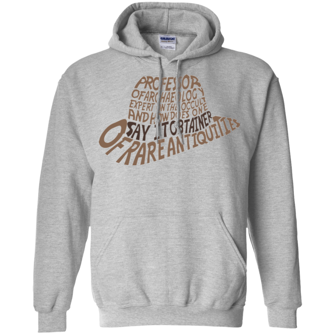 Sweatshirts Sport Grey / Small Indiana hat Pullover Hoodie