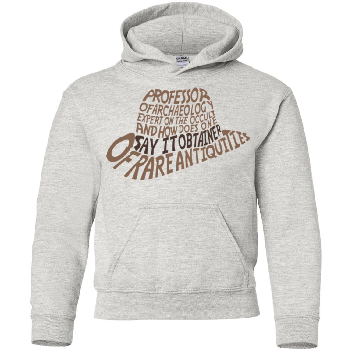 Sweatshirts Ash / YS Indiana hat Youth Hoodie