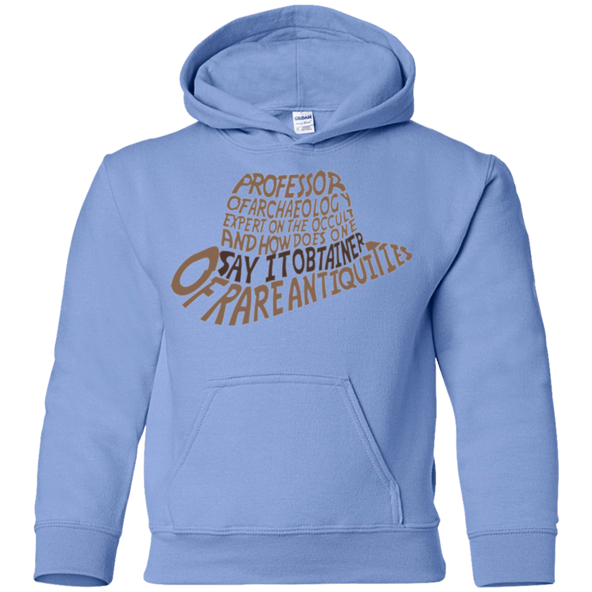 Sweatshirts Carolina Blue / YS Indiana hat Youth Hoodie