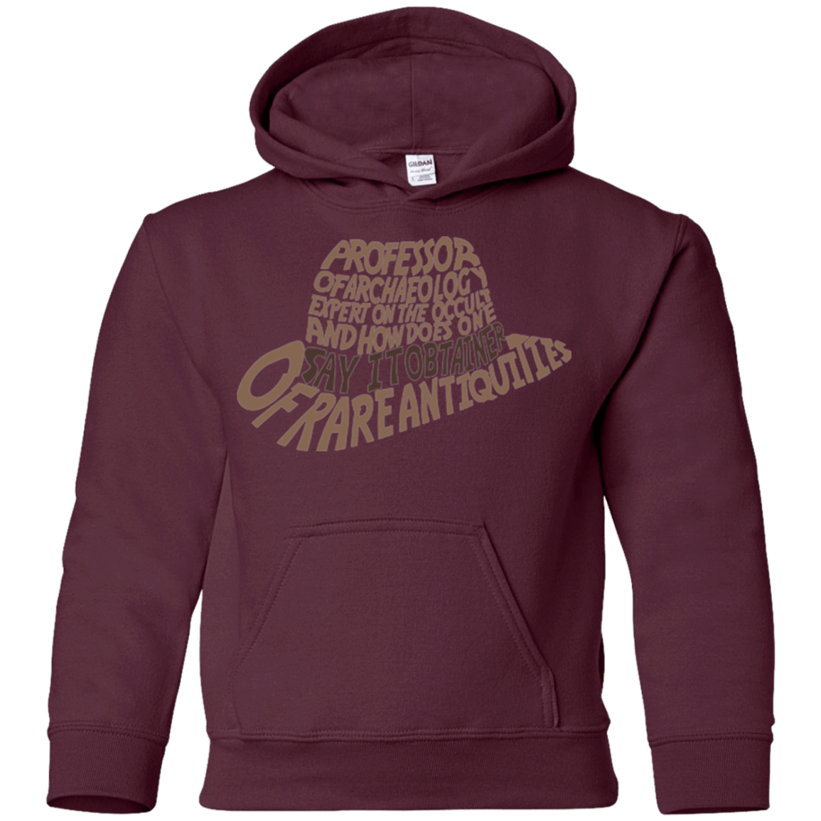 Sweatshirts Maroon / YS Indiana hat Youth Hoodie