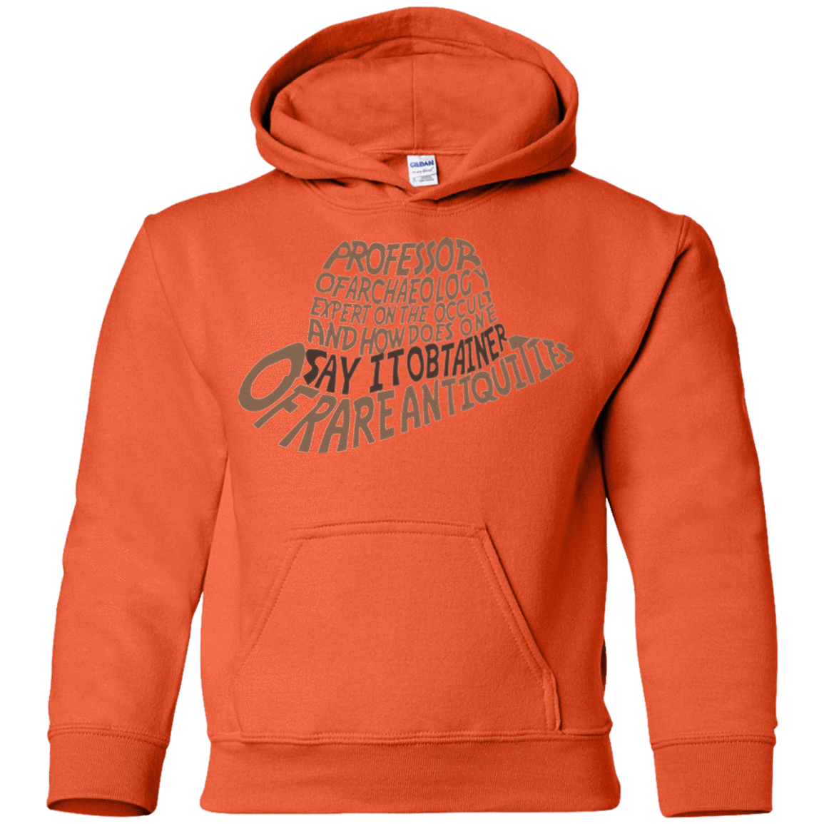 Sweatshirts Orange / YS Indiana hat Youth Hoodie