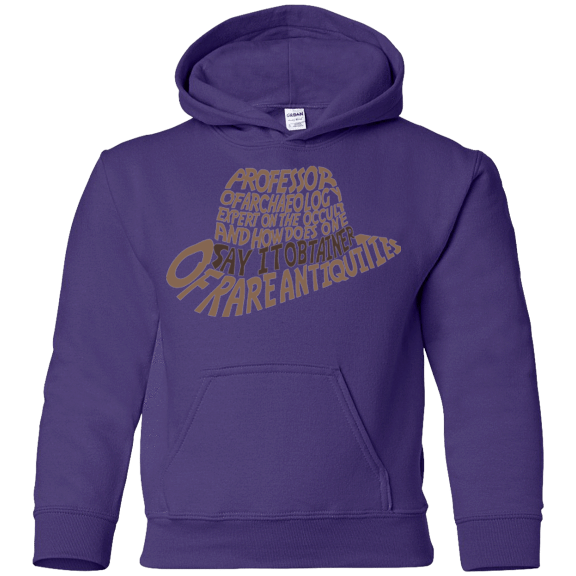 Sweatshirts Purple / YS Indiana hat Youth Hoodie