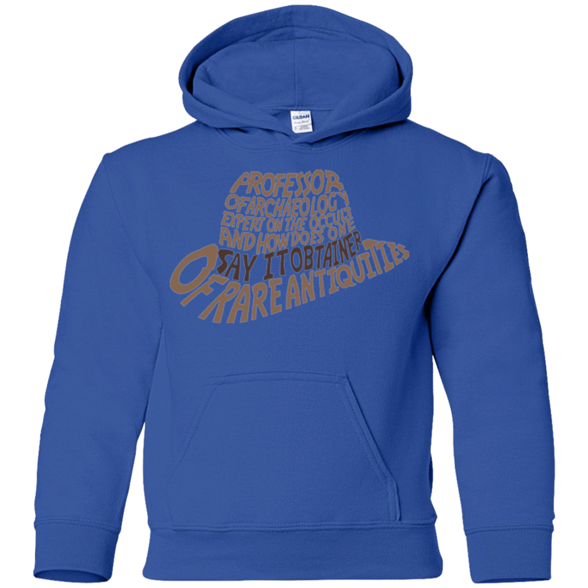 Sweatshirts Royal / YS Indiana hat Youth Hoodie